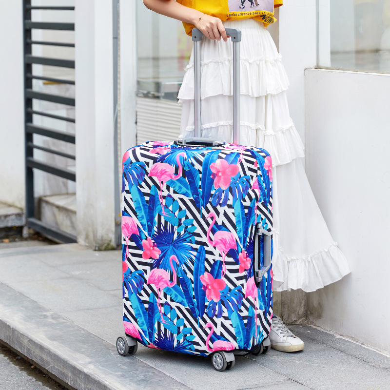 WHEREISART Afro Lady Black Girl Luggage Cover Africa Beauty Princess Suitcase Covers Elastic Travel Trolley Luggage Case Cover 4
