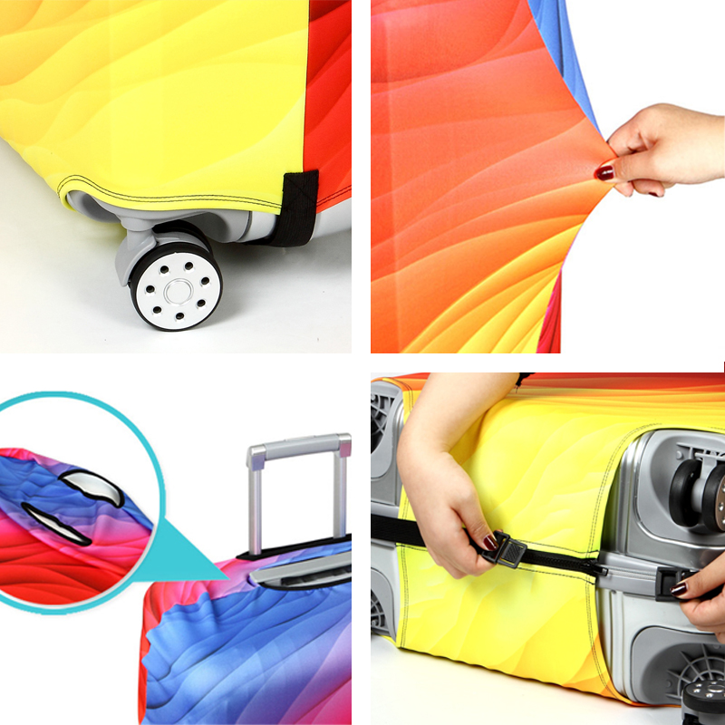 WHEREISART Afro Lady Black Girl Luggage Cover Africa Beauty Princess Suitcase Covers Elastic Travel Trolley Luggage Case Cover 1